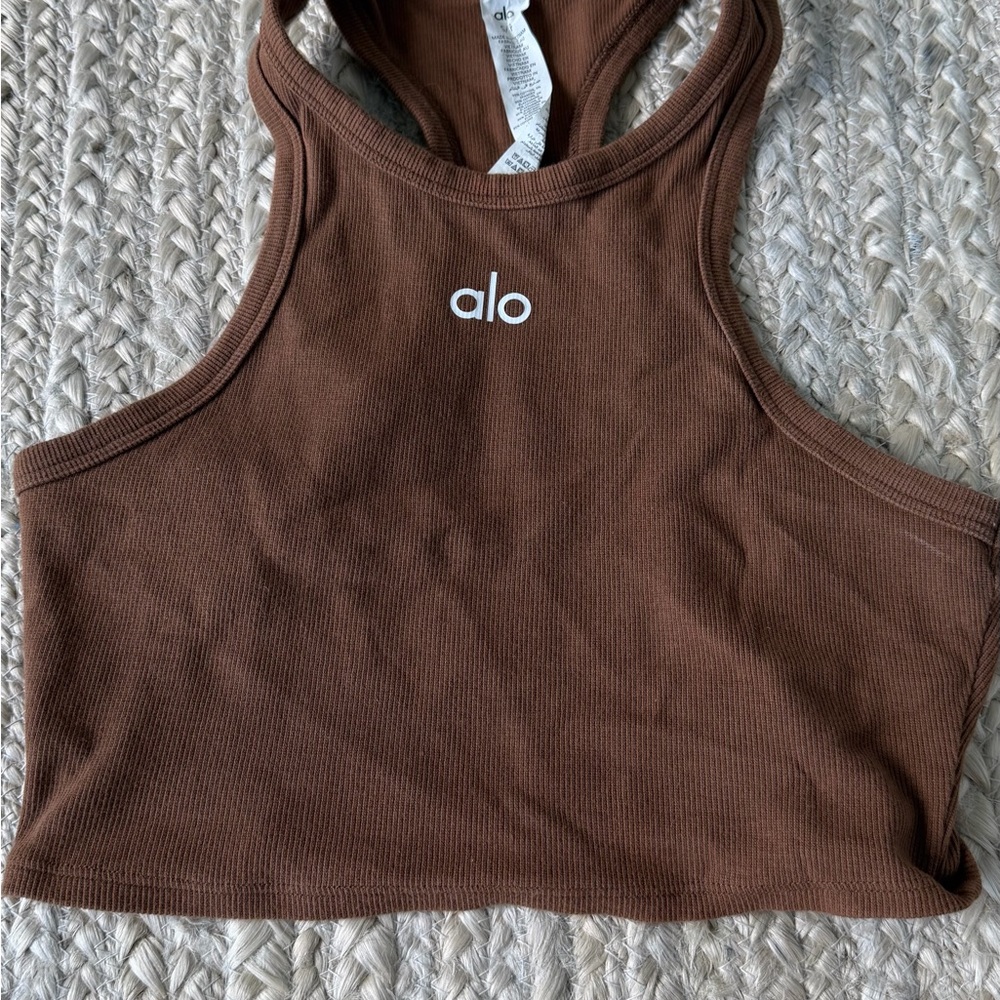 ALO Yoga Brown Crop Top